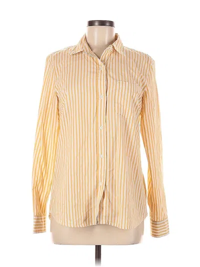 Pre-owned Gap Long Sleeve Blouse In Yellow