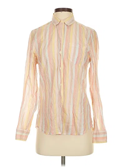 Pre-owned Gap Long Sleeve Blouse In Yellow