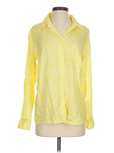 Pre-owned Gap Long Sleeve Blouse In Yellow