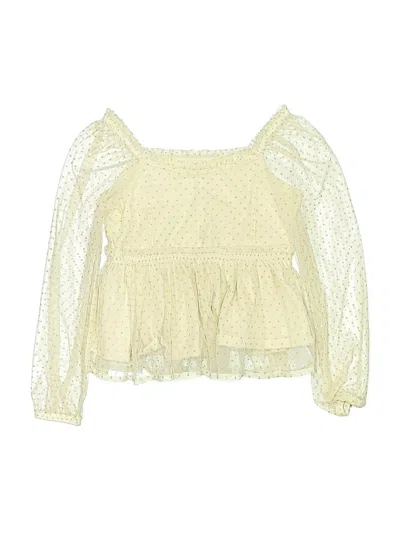 Pre-owned Gap Kids' Long Sleeve Blouse In Yellow
