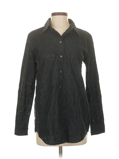 Pre-owned Gap Long Sleeve Button Down Shirt In Black