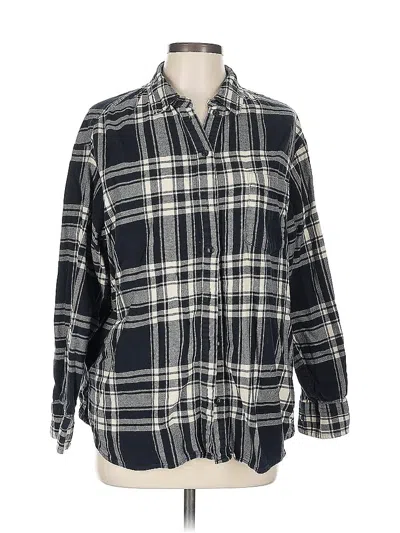 Pre-owned Gap Long Sleeve Button Down Shirt In Black
