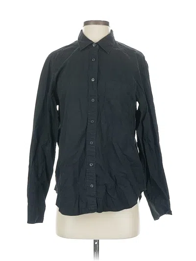 Pre-owned Gap Long Sleeve Button Down Shirt In Black