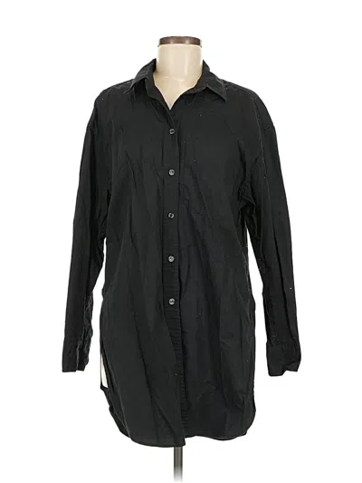 Pre-owned Gap Long Sleeve Button Down Shirt In Black