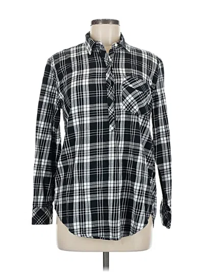 Pre-owned Gap Long Sleeve Button Down Shirt In Black