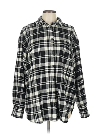 Pre-owned Gap Long Sleeve Button Down Shirt In Black