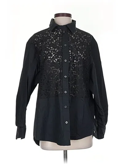 Pre-owned Gap Long Sleeve Button Down Shirt In Black