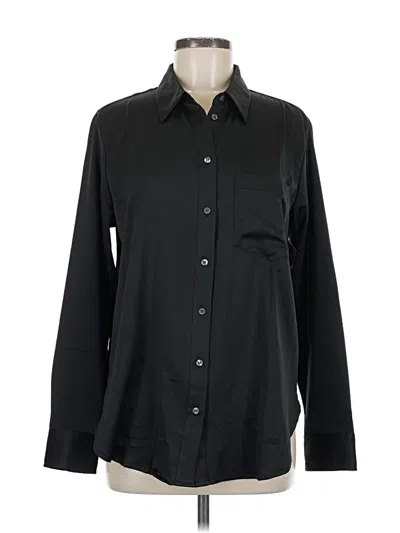 Pre-owned Gap Long Sleeve Button Down Shirt In Black