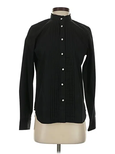 Gap Long Sleeve Button Down Shirt In Black