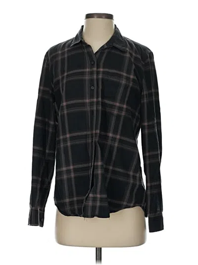 Pre-owned Gap Long Sleeve Button Down Shirt In Black