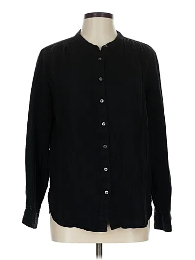 Pre-owned Gap Long Sleeve Button Down Shirt In Black