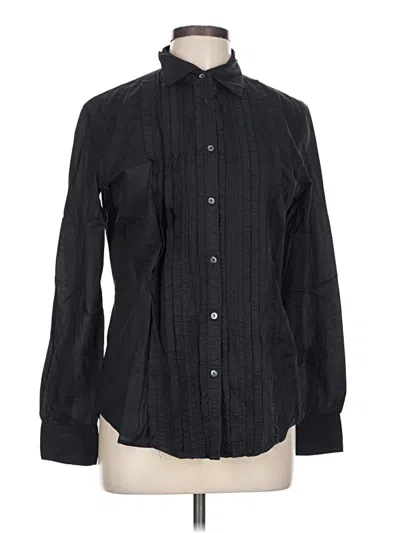 Pre-owned Gap Long Sleeve Button Down Shirt In Black