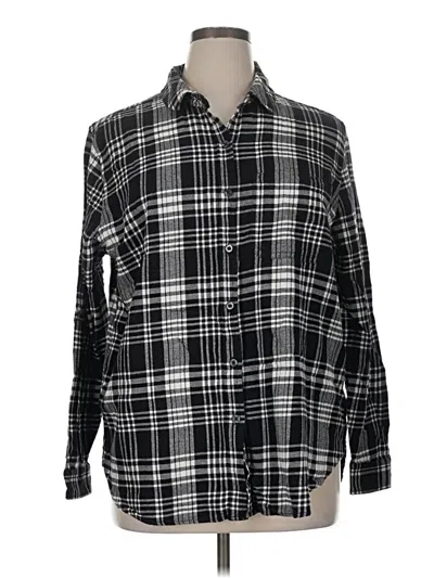 Pre-owned Gap Long Sleeve Button Down Shirt In Black