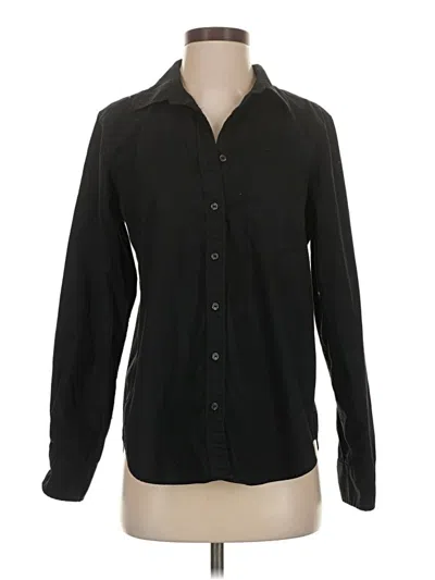 Pre-owned Gap Long Sleeve Button Down Shirt In Black