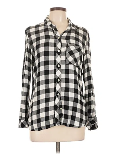 Pre-owned Gap Long Sleeve Button Down Shirt In Black
