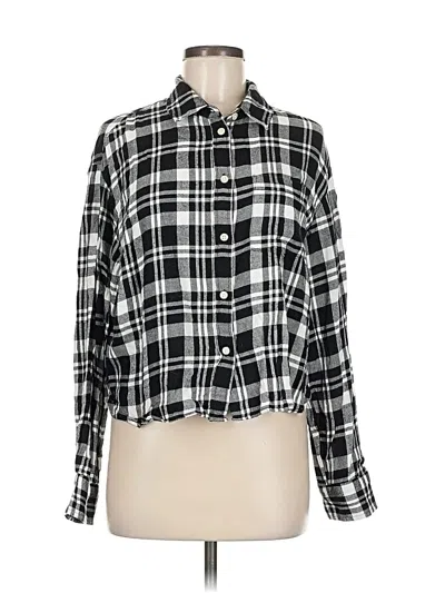 Pre-owned Gap Long Sleeve Button Down Shirt In Black