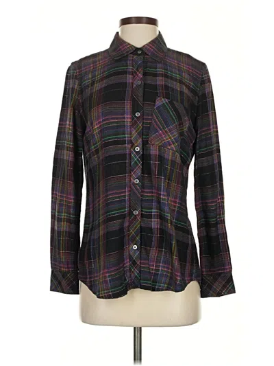 Pre-owned Gap Long Sleeve Button Down Shirt In Black