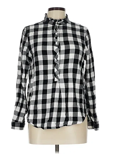 Pre-owned Gap Long Sleeve Button Down Shirt In Black