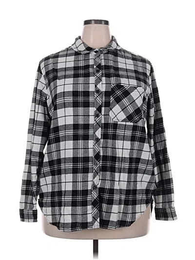 Pre-owned Gap Long Sleeve Button Down Shirt In Black
