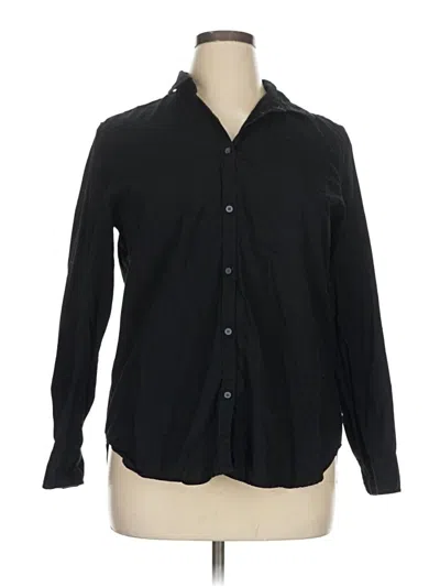 Pre-owned Gap Long Sleeve Button Down Shirt In Black