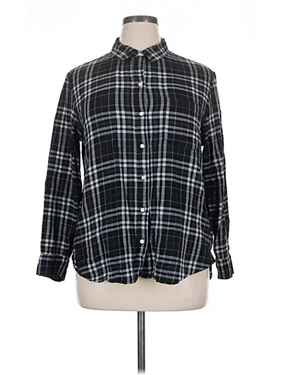 Pre-owned Gap Long Sleeve Button Down Shirt In Black