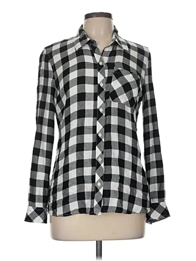 Pre-owned Gap Long Sleeve Button Down Shirt In Black