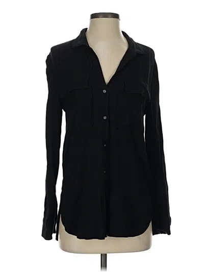 Pre-owned Gap Long Sleeve Button Down Shirt In Black