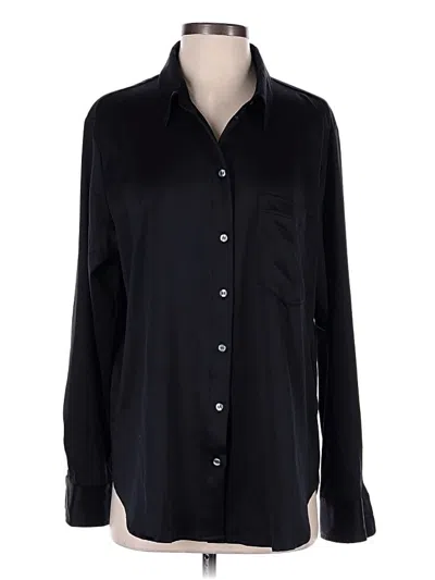 Pre-owned Gap Long Sleeve Button Down Shirt In Black