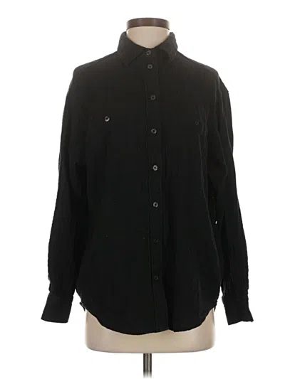 Pre-owned Gap Long Sleeve Button Down Shirt In Black