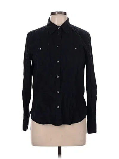 Pre-owned Gap Long Sleeve Button Down Shirt In Black