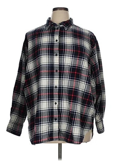 Pre-owned Gap Long Sleeve Button Down Shirt In Black