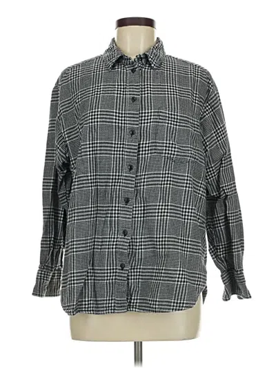 Pre-owned Gap Long Sleeve Button Down Shirt In Black
