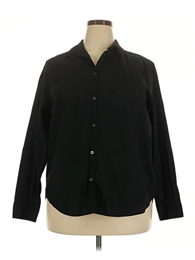 Pre-owned Gap Long Sleeve Button Down Shirt In Black