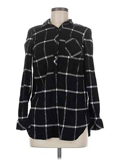 Pre-owned Gap Long Sleeve Button Down Shirt In Black