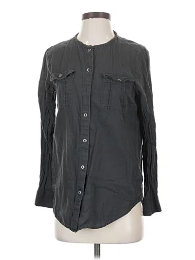 Pre-owned Gap Long Sleeve Button Down Shirt In Black