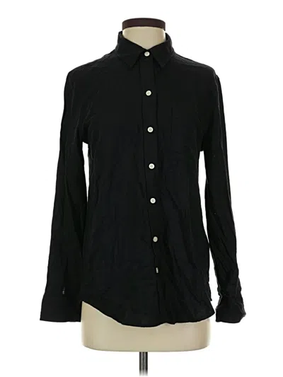 Pre-owned Gap Long Sleeve Button Down Shirt In Black