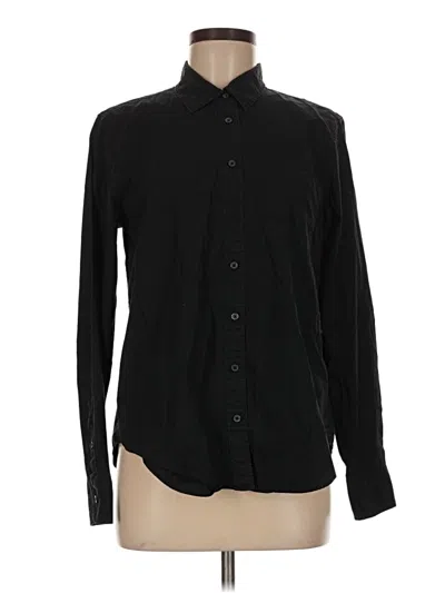 Pre-owned Gap Long Sleeve Button Down Shirt In Black