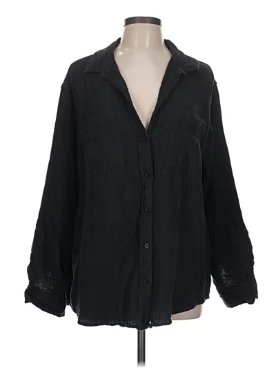 Pre-owned Gap Long Sleeve Button Down Shirt In Black