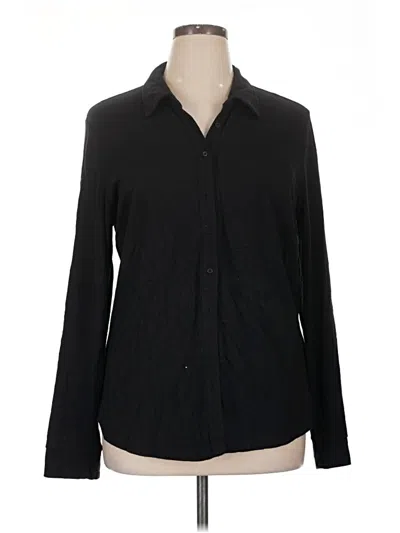 Pre-owned Gap Long Sleeve Button Down Shirt In Black