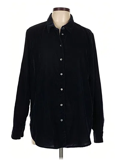 Pre-owned Gap Long Sleeve Button Down Shirt In Black