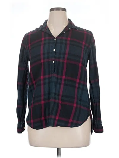 Pre-owned Gap Long Sleeve Button Down Shirt In Black