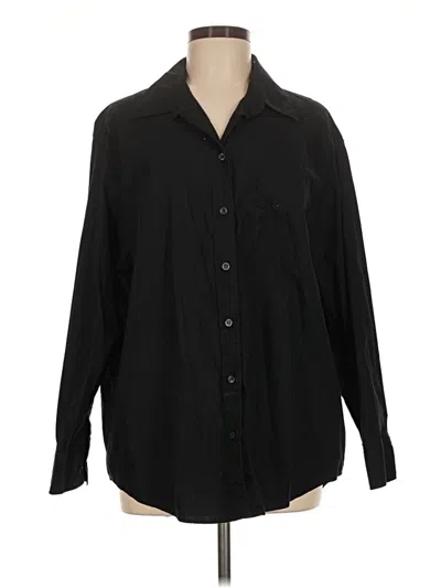 Pre-owned Gap Long Sleeve Button Down Shirt In Black