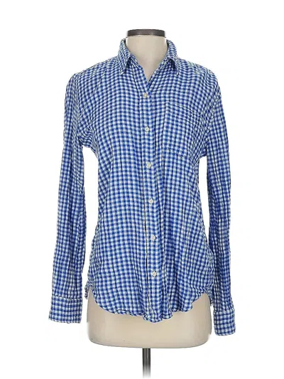 Pre-owned Gap Long Sleeve Button Down Shirt In Blue
