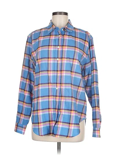 Pre-owned Gap Long Sleeve Button Down Shirt In Blue