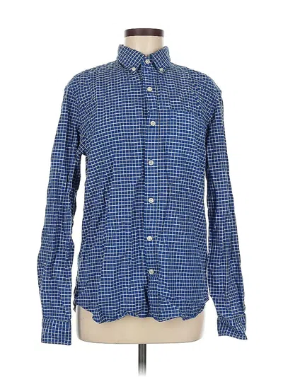Pre-owned Gap Long Sleeve Button Down Shirt In Blue