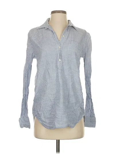 Pre-owned Gap Long Sleeve Button Down Shirt In Blue