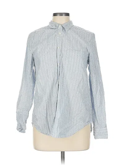 Pre-owned Gap Long Sleeve Button Down Shirt In Blue