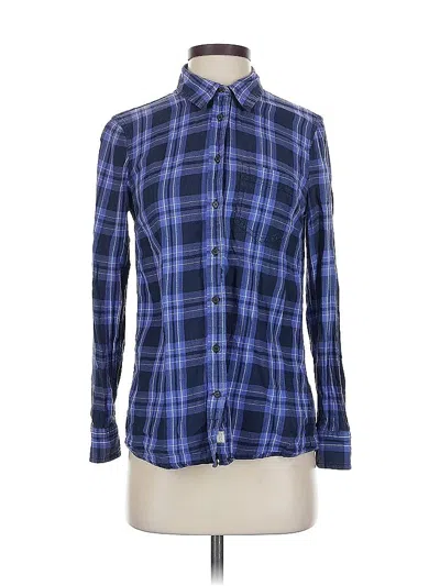 Pre-owned Gap Long Sleeve Button Down Shirt In Blue