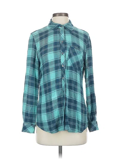 Pre-owned Gap Long Sleeve Button Down Shirt In Blue