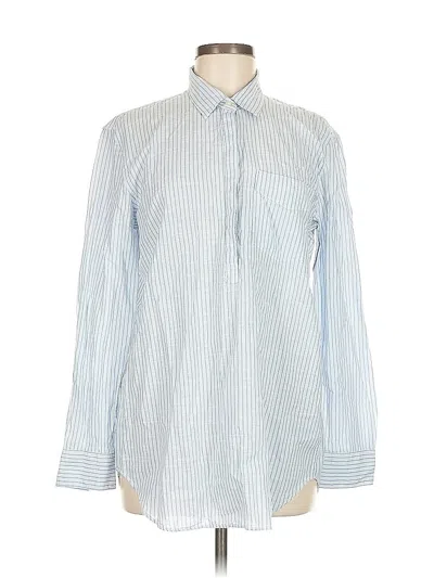 Pre-owned Gap Long Sleeve Button Down Shirt In Blue